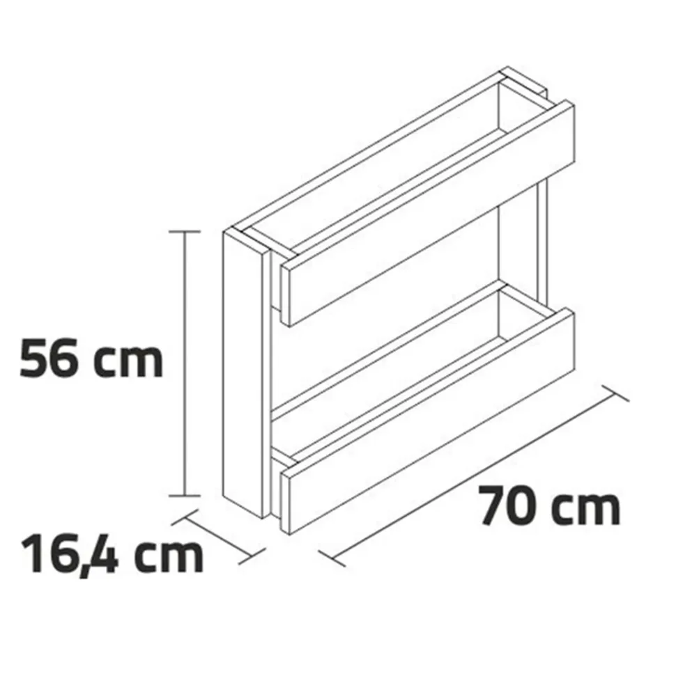 Huerto vertical de madera