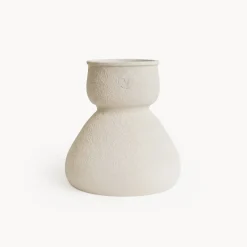 Jarrón Osiris de Cerámica Blanco Mate Ø21x24 cm