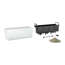 Maceta Autorriego Lechuza Balconera gris pizarra