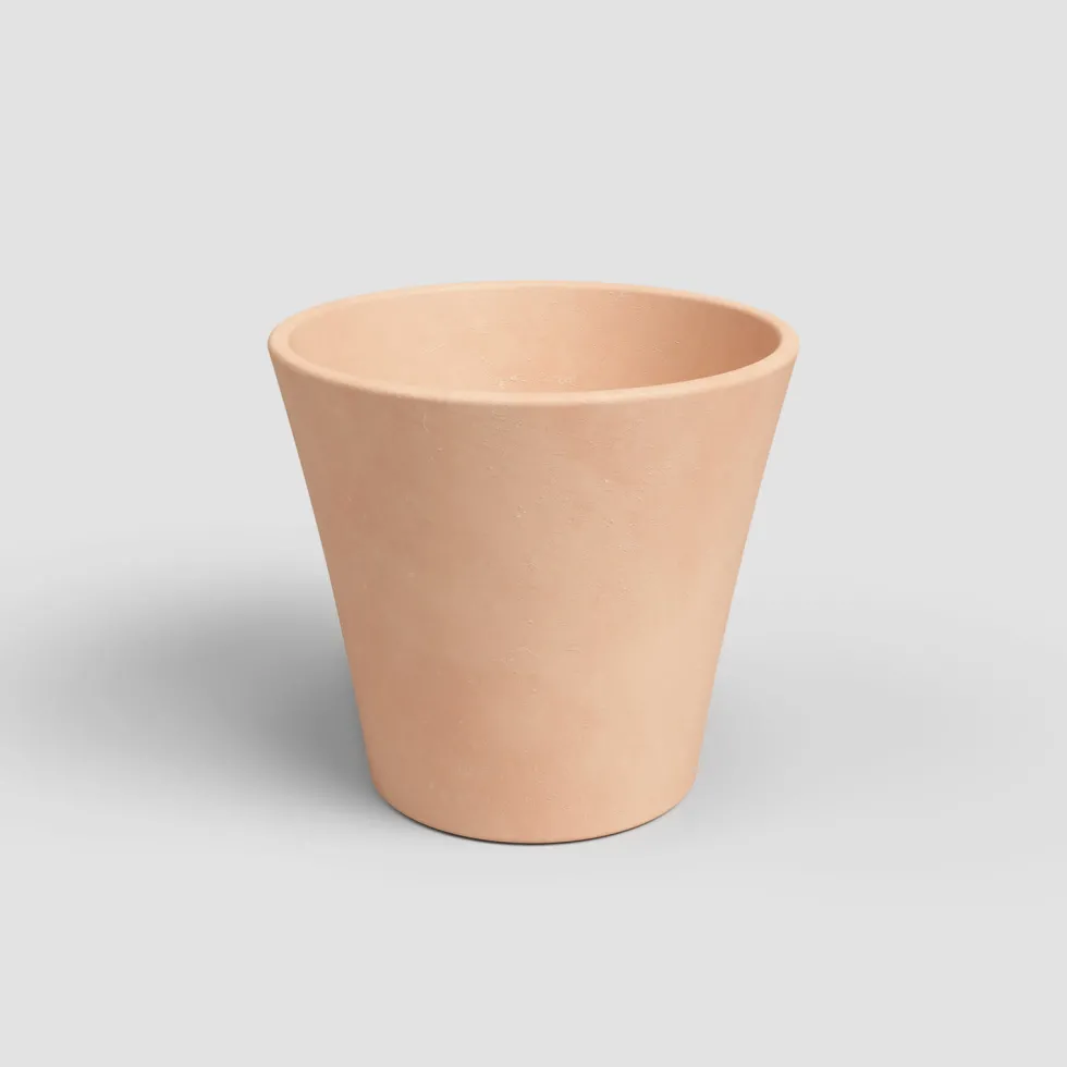 Maceta de barro Artevasi beige Manuel cónica