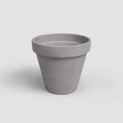 Maceta de barro Artevasi gris Amalia