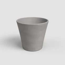Maceta de barro Artevasi gris Manuel cónica