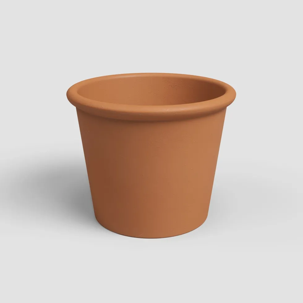Maceta de barro Artevasi terracota Saramago cilindro