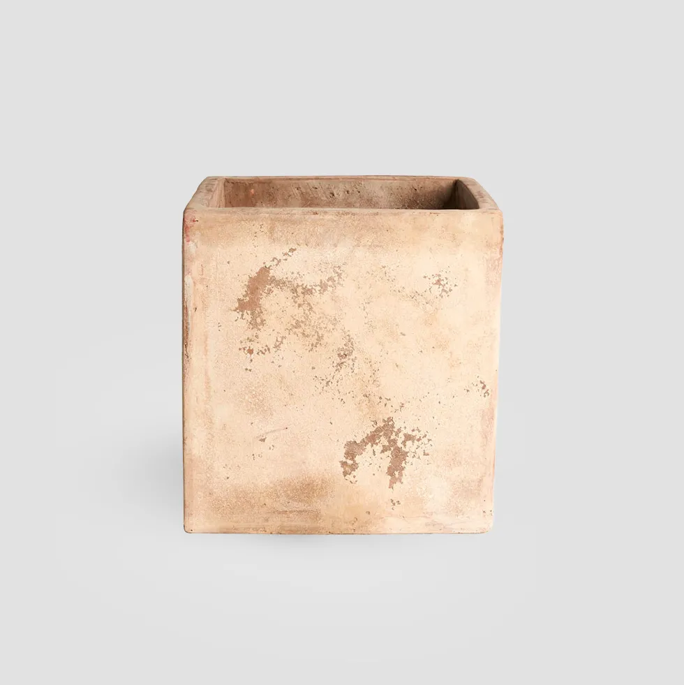 Maceta de Barro Delta Cubo Antic - Herstera