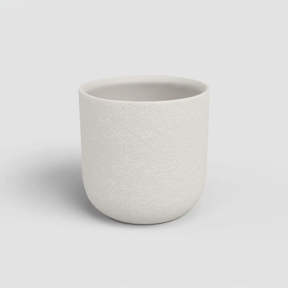Maceta de Interior Artevasi Atlas crema mate
