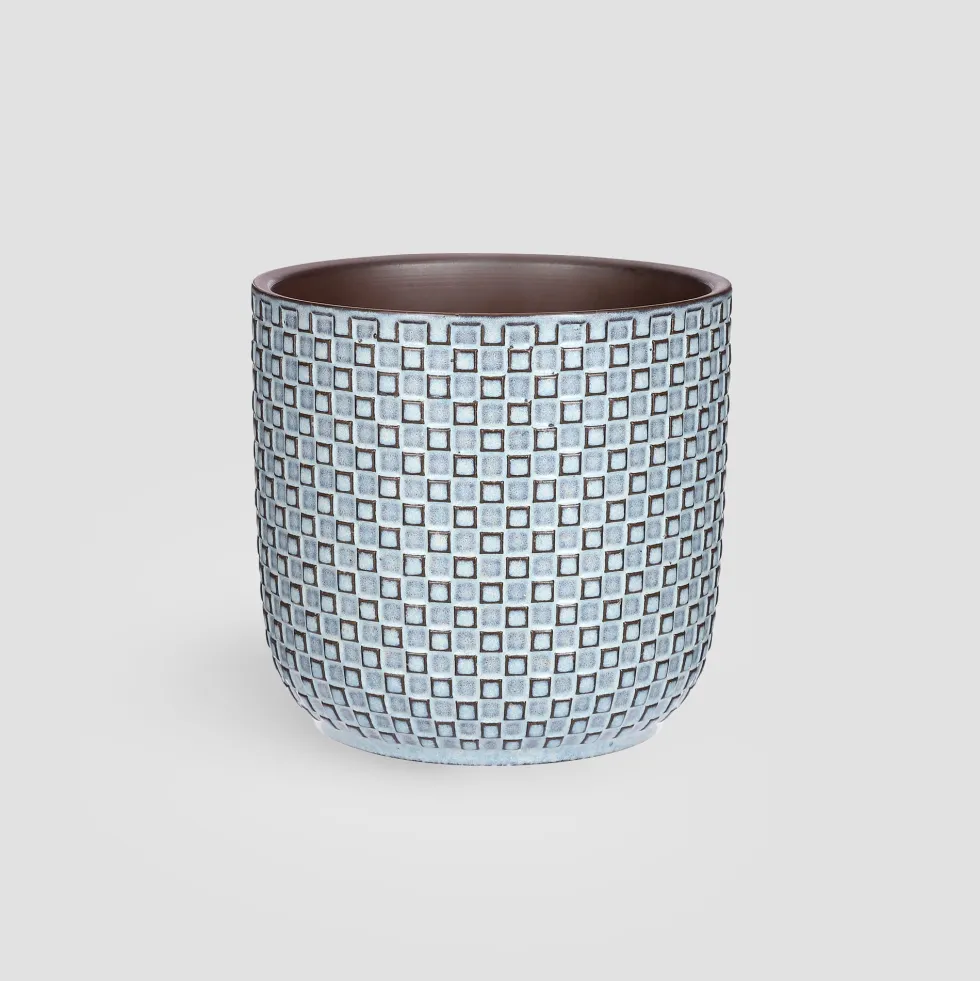 Maceta de Interior Mica Daan azul