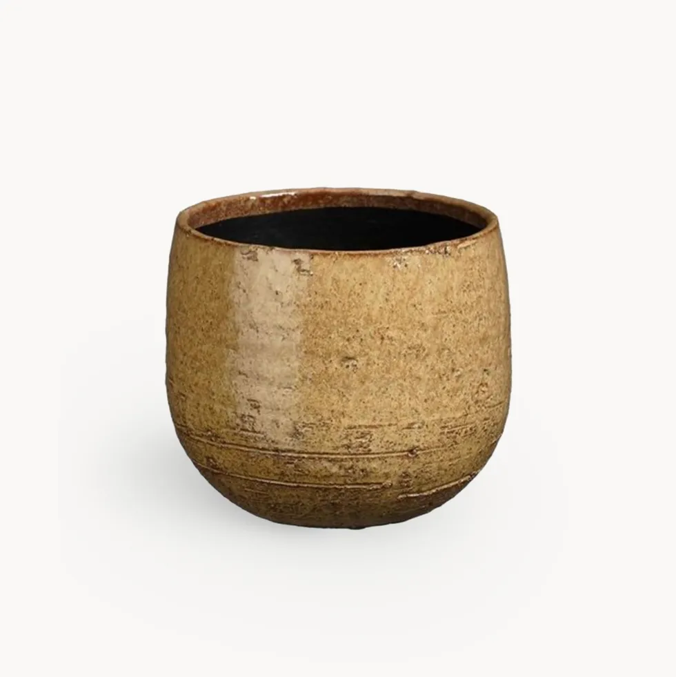Maceta de Interior Mica Nicolas marrón claro