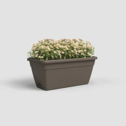 Maceta de plástico Artevasi bronce Venezia jardinera con reserva