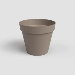 Maceta de plástico Artevasi taupe Capri redonda