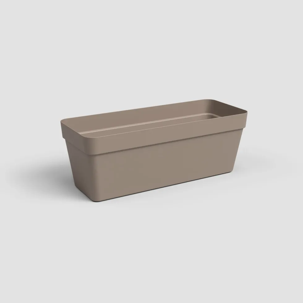 Maceta de plástico Artevasi taupe Capri jardinera