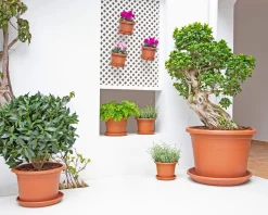Maceta de plástico Artevasi terracota Venezia cilindro