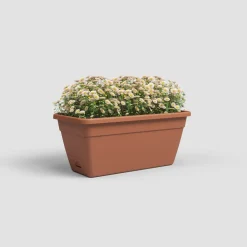 Maceta de plástico Artevasi terracota Venezia jardinera con reserva