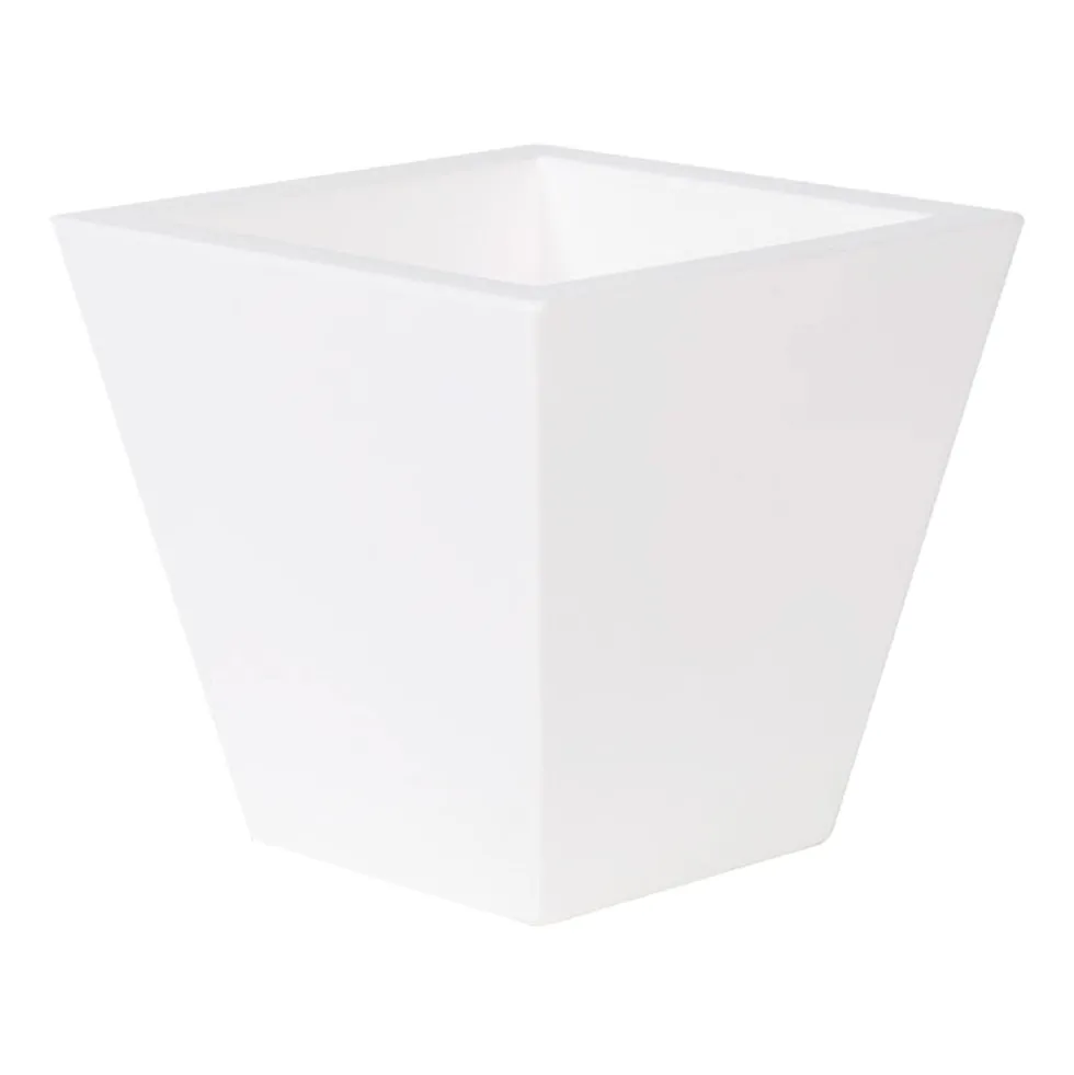 Maceta de Resina Clavel Blanco - New Garden