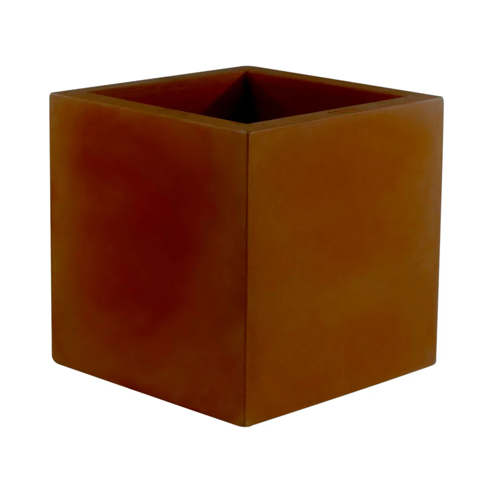 Maceta de Resina Fang Bronce Cubo - Vondom