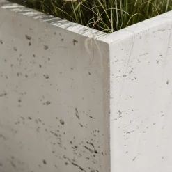 Maceta Discom Travertino blanca (Cubo)