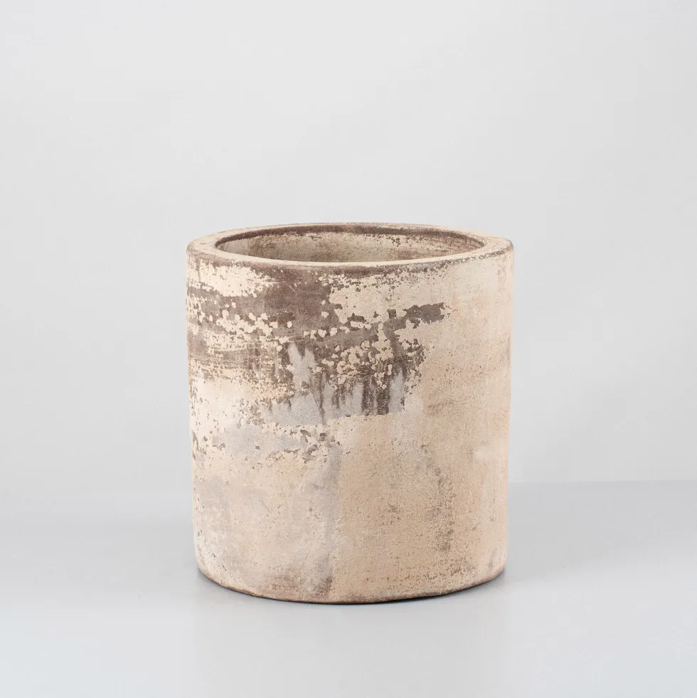Maceta Fronda Antique Cilindro Sifo