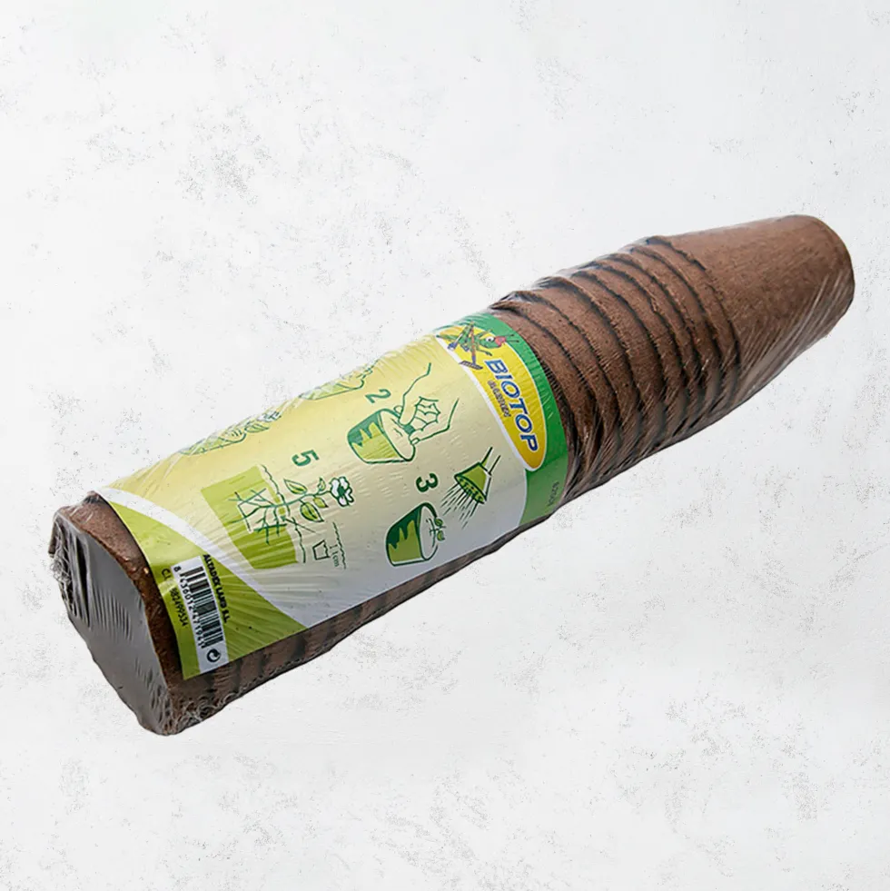 Maceta turba redonda Ø8cm - Pack 24 Uds