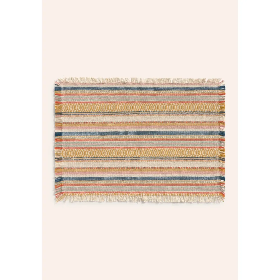 Mantel individual jacquard de algodón Vedra