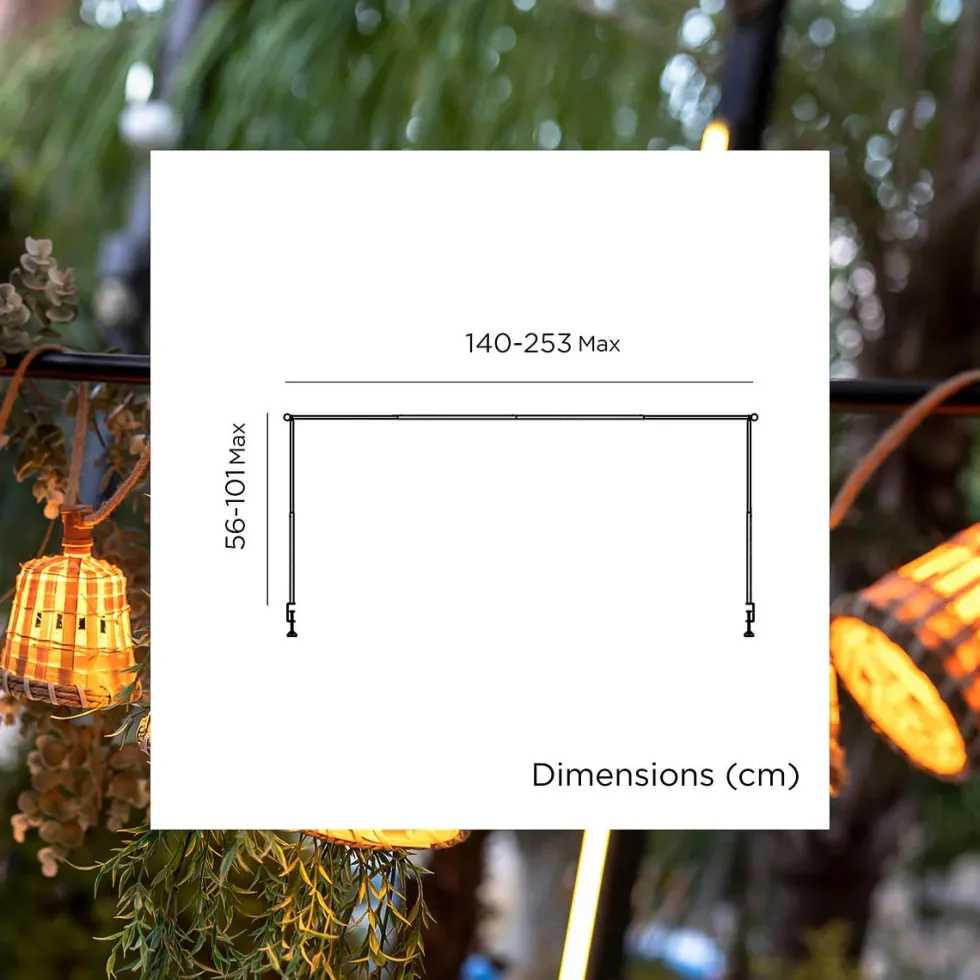 Marco de mesa Extensible para Guirnaldas Garland Lift New Garden