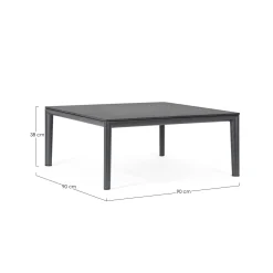 Mesa de comedor exterior Bizzotto GERALD antracita