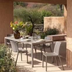 Mesa de comedor exterior Nardi TEVERE tórtora extensible