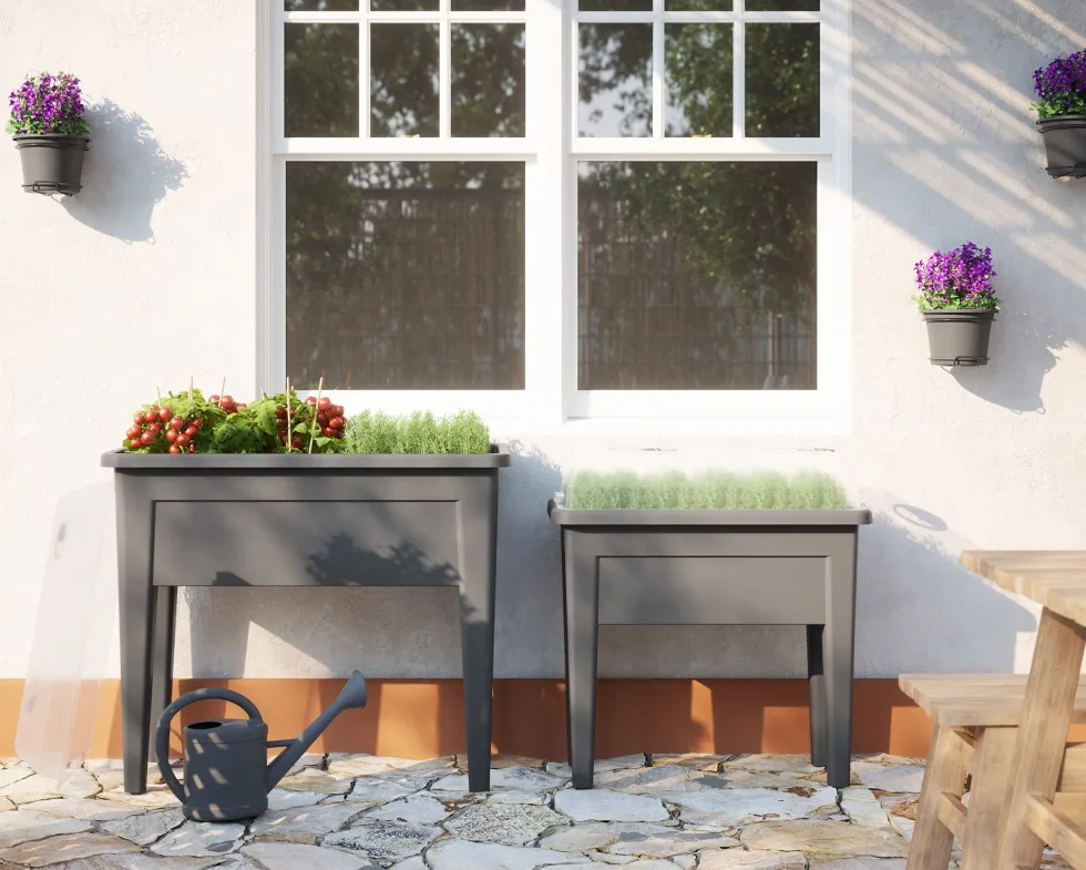 Mesa de huerto venezia taupe