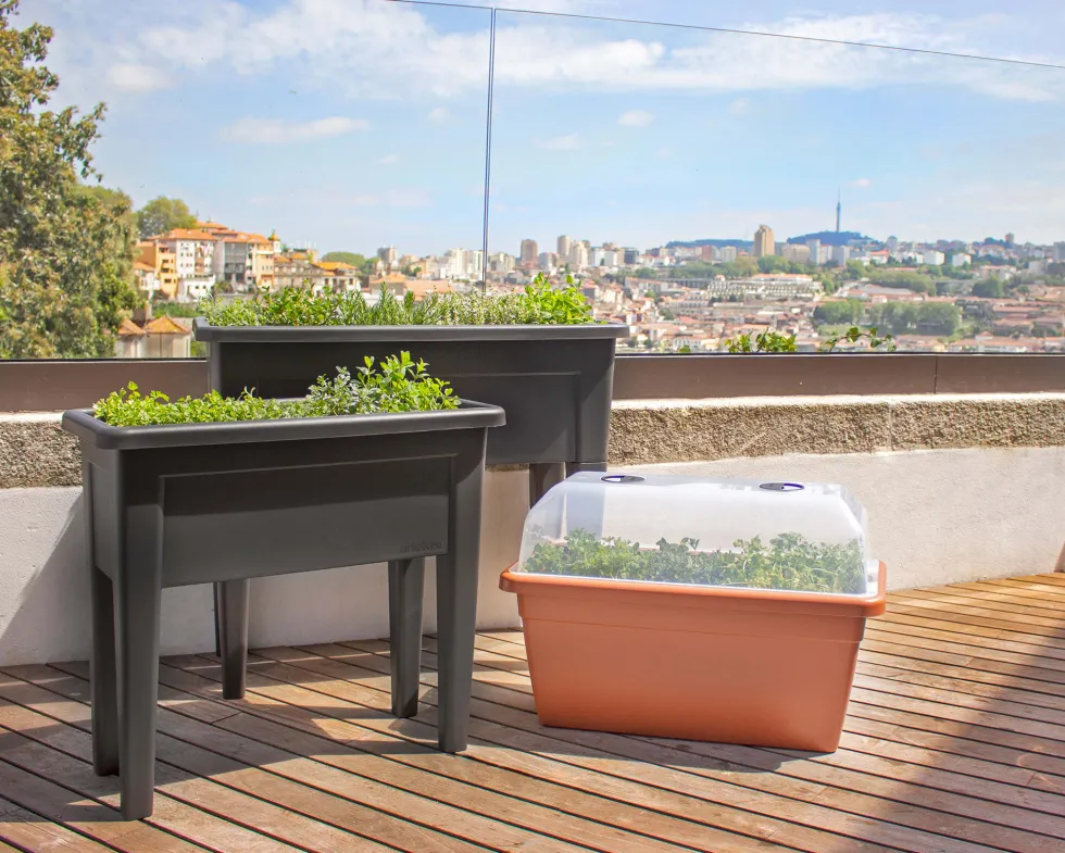 Mesa de huerto venezia taupe