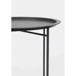 Mesa de jardín auxiliar Bizzotto AUSTIN antracita con bandeja