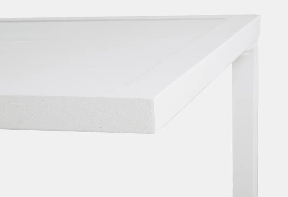 Mesa de jardín auxiliar Bizzotto HILDE blanca