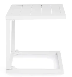 Mesa de jardín auxiliar Bizzotto HILDE blanca