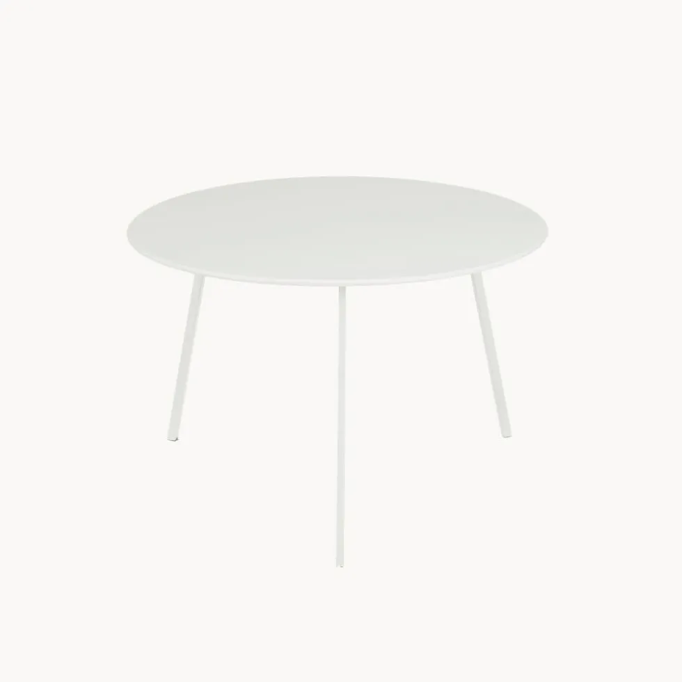 Mesa de jardín auxiliar Mica SEATLE blanca 58x38m