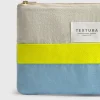 Neceser de algodón con cinta decorativa Gem