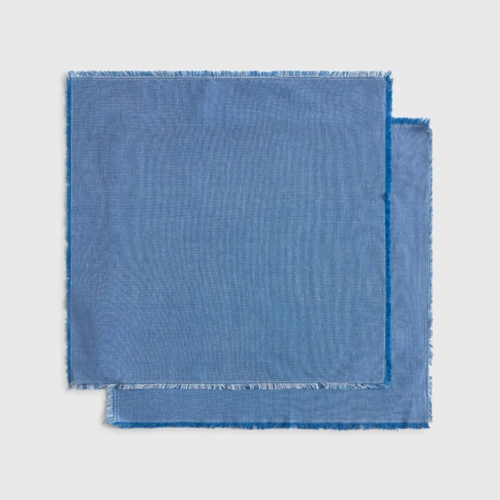 Pack de 2 servilletas de algodón desflecadas Venusa