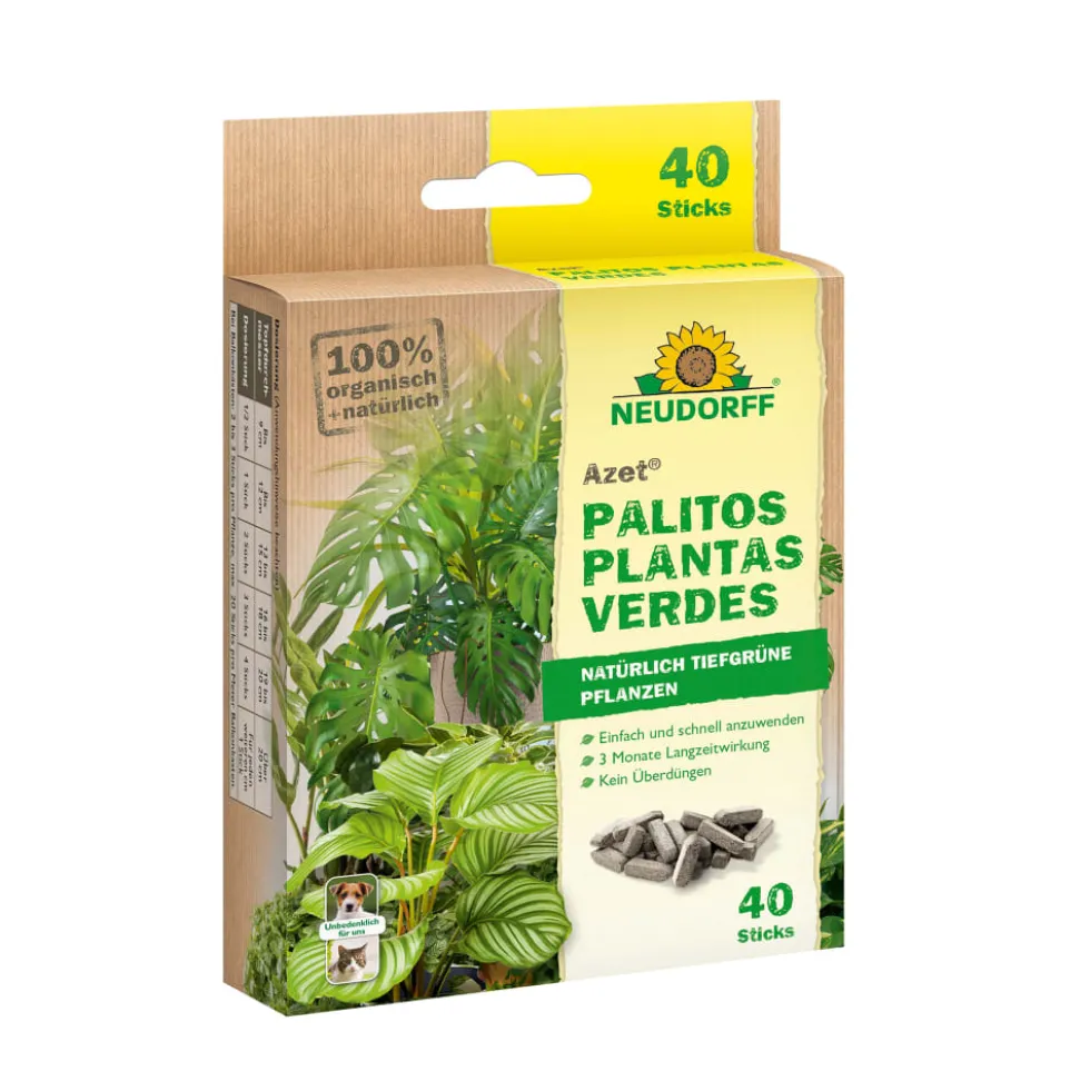 Palitos fertilizantes plantas verdes
