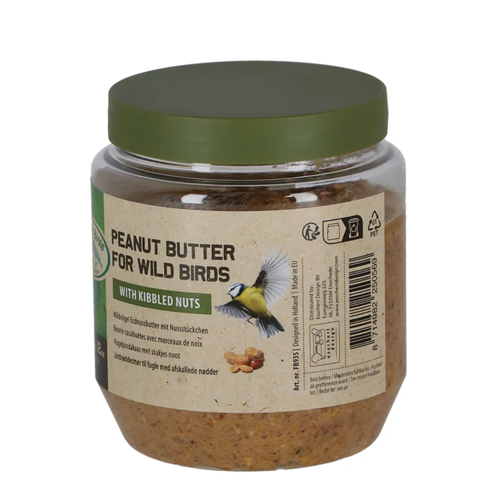 Peanut butter para pájaros silvestres