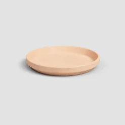 Plato de barro Artevasi beige redondo
