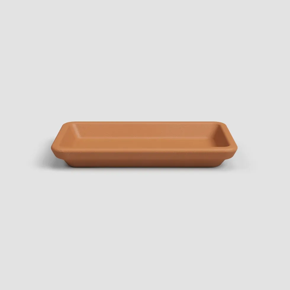 Plato de barro Artevasi natural rectangular