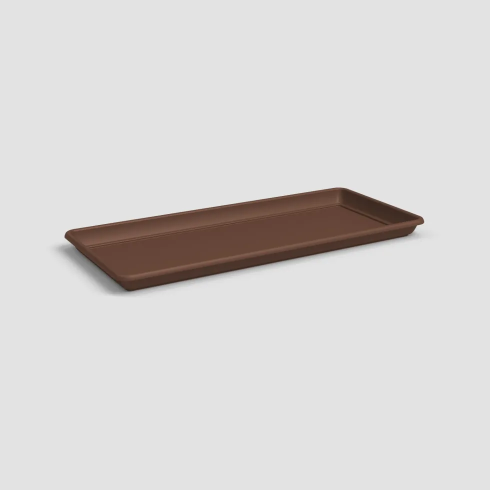 Plato de plástico Artevasi bronce Venezia rectangular
