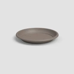 Plato de plástico Artevasi taupe redondo
