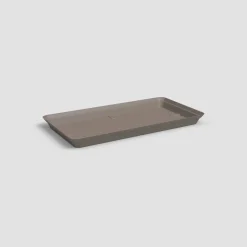 Plato de plástico Artevasi taupe Capri rectangular