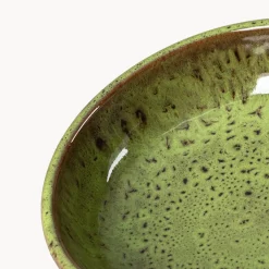Plato para Kokedama terracota verde