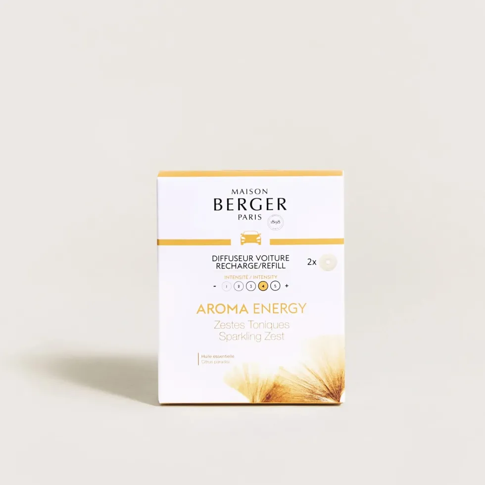 Recambio difusor de aromas para coche Berger Zestes Toniques