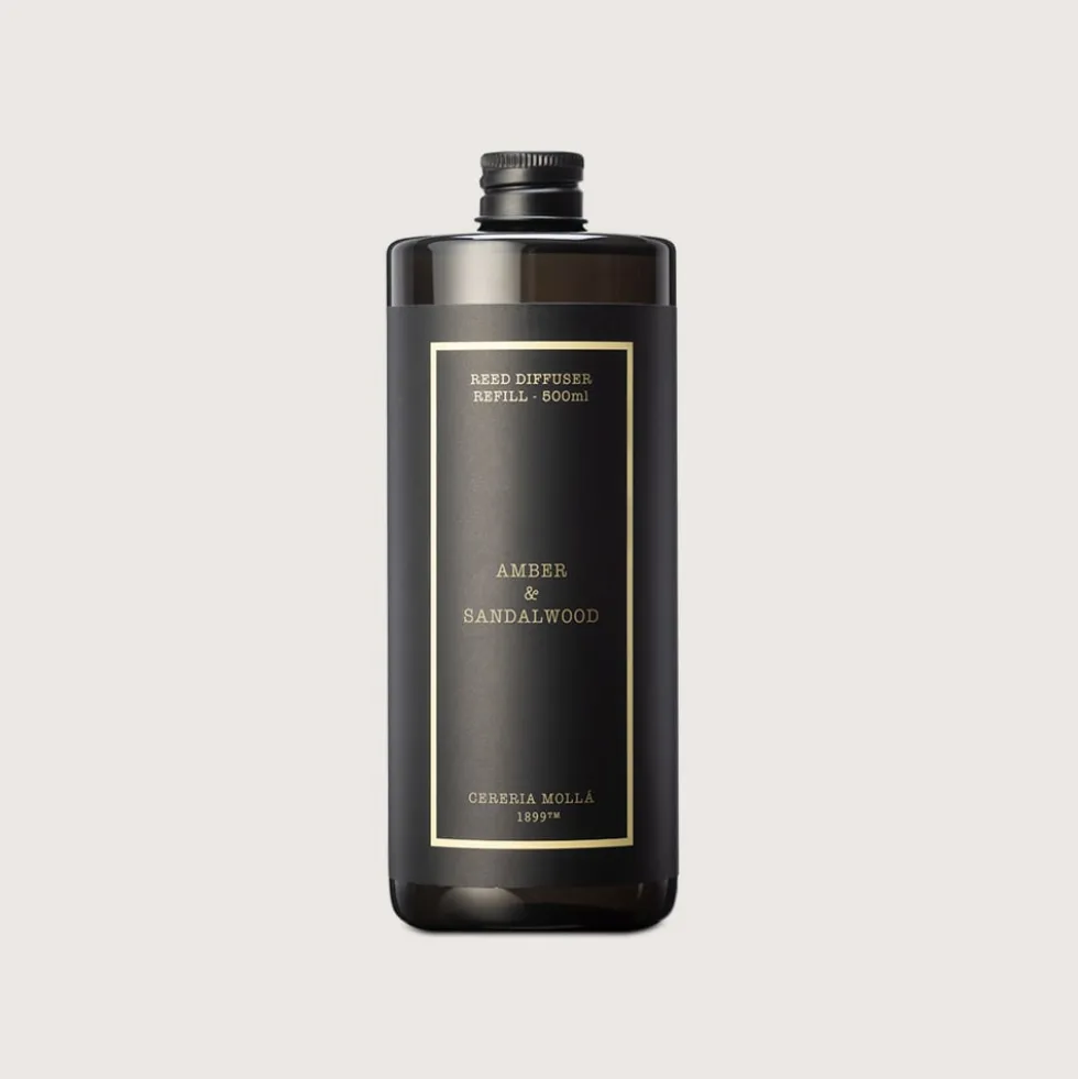 Recarga mikado Cerería Mollá Amber & Sandalwood (500 ml)
