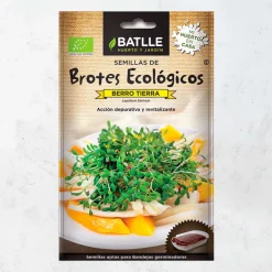 Semillas brote berro tierra eco