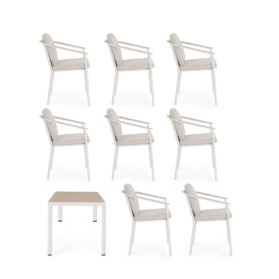 Set de mesa y sillas jardin Bizzotto ULISES piezas