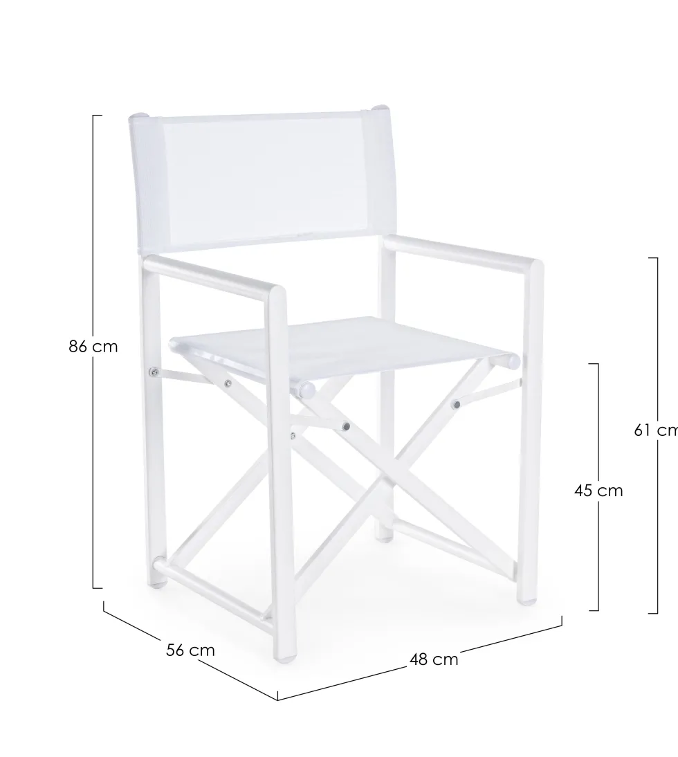 Silla de director Bizzotto TAYLOR banca/gris