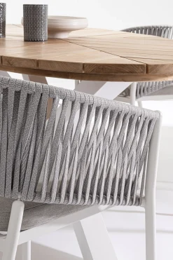 Silla de jardín Bizzotto FLORENCIA blanco con brazos