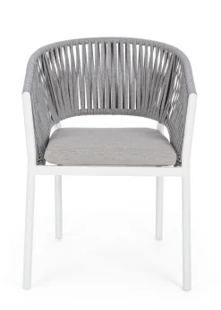 Silla de jardín Bizzotto FLORENCIA blanco con brazos