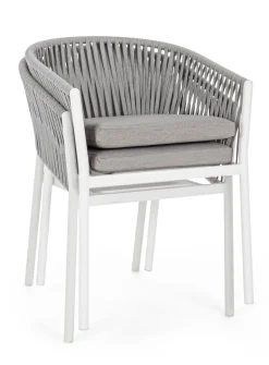 Silla de jardín Bizzotto FLORENCIA blanco con brazos