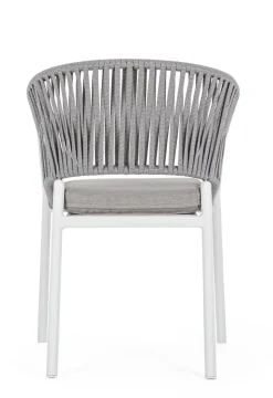 Silla de jardín Bizzotto FLORENCIA blanco con brazos